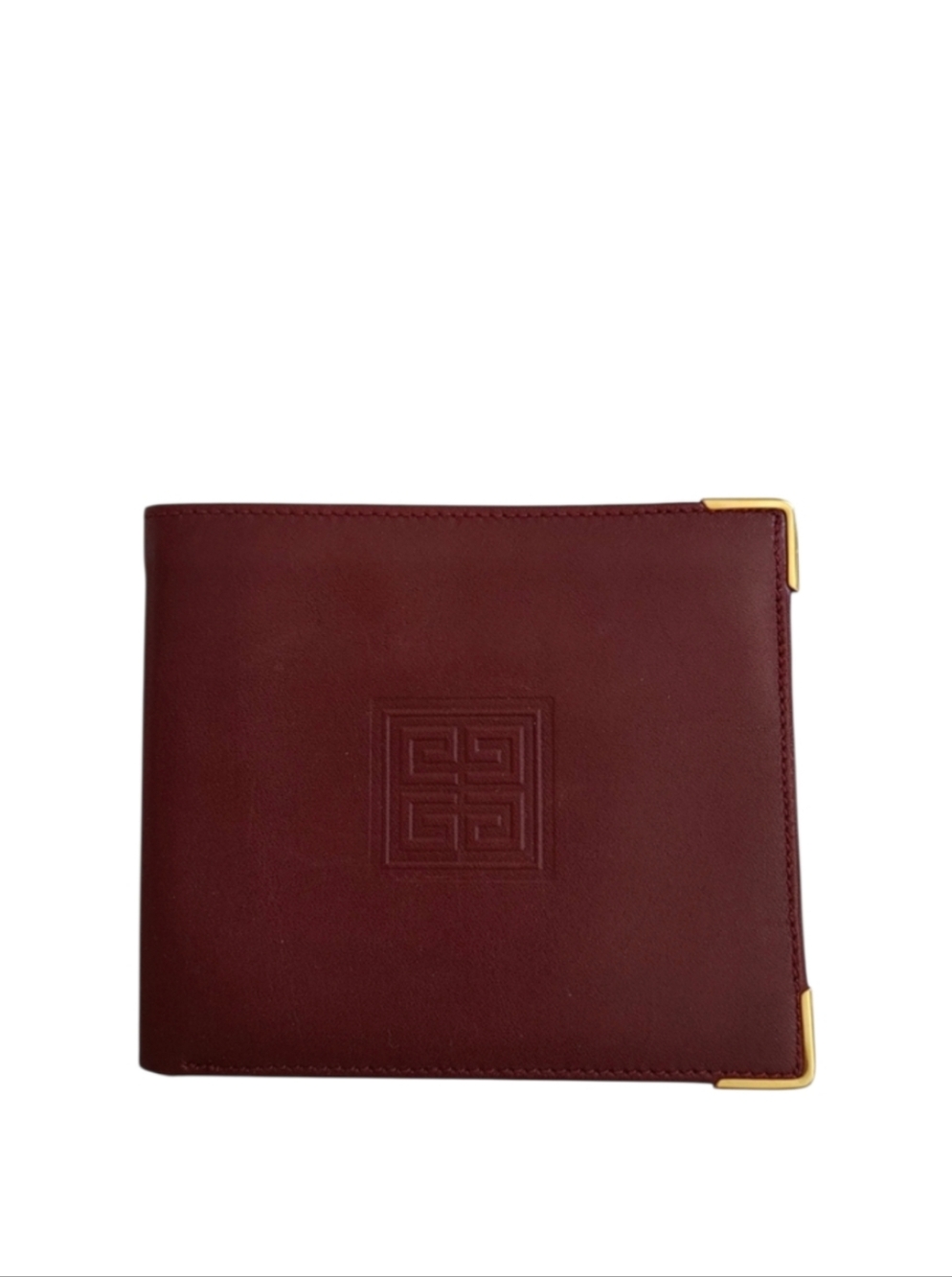 Vintage Givenchy Bordeaux Smooth Leather Bi-Fold Wallet
